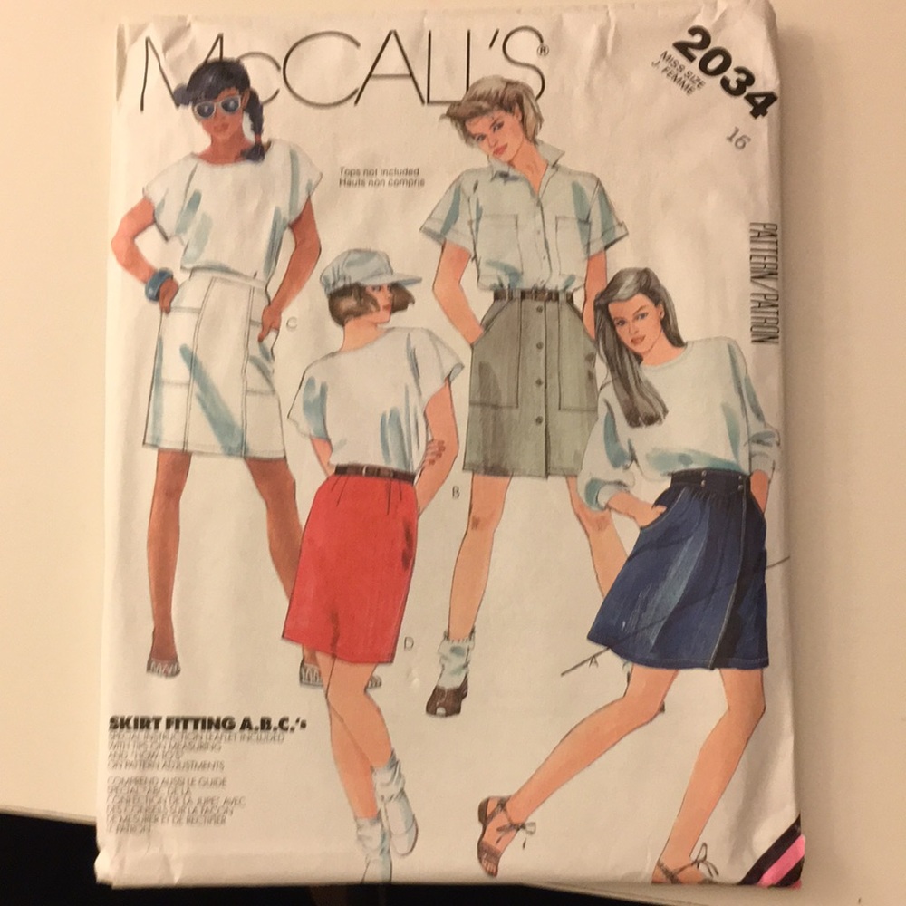 McCall’s pattern 2034 size 16